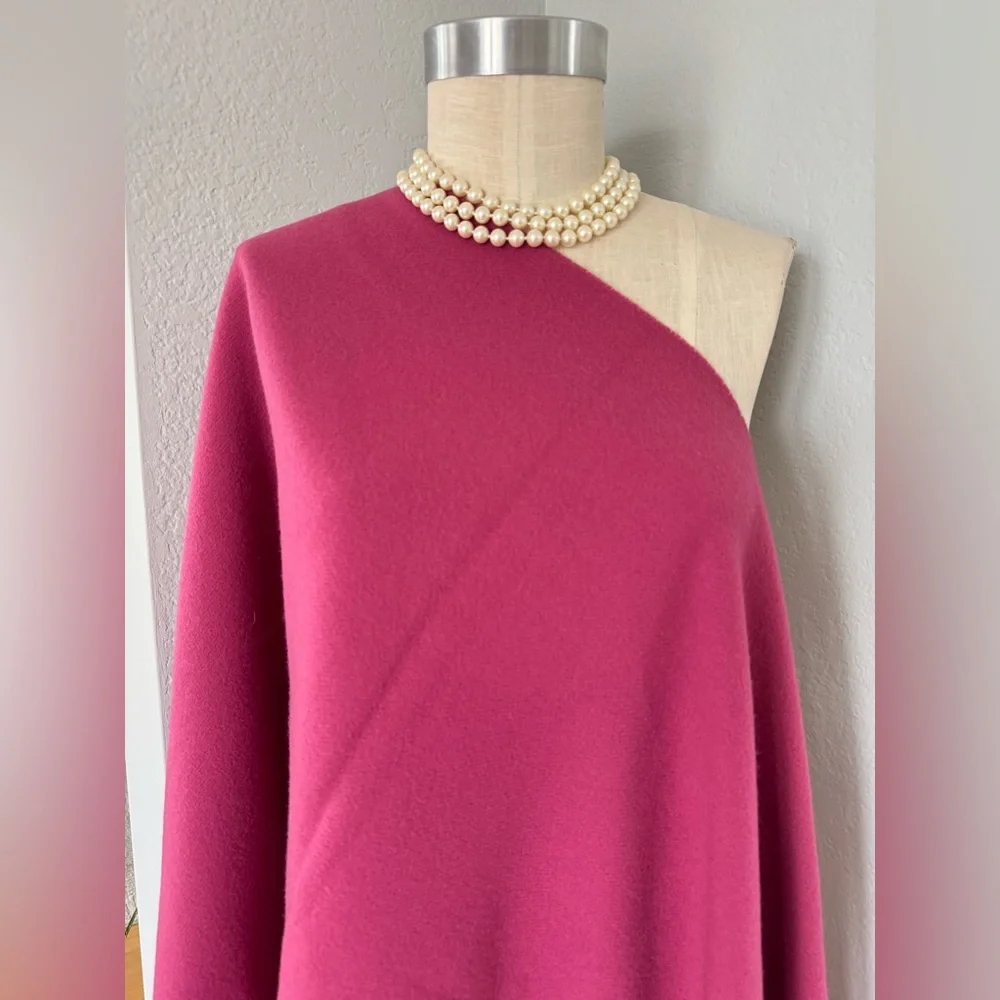 100% Lambswool Scarf in Pink Extra Large 64”x32”